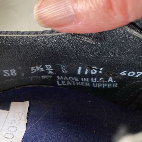 P.W. Minor Miss Continental Black Leather Orthopedic Diabetic Shoes Size 5 1/2 D - Picture 6 of 12